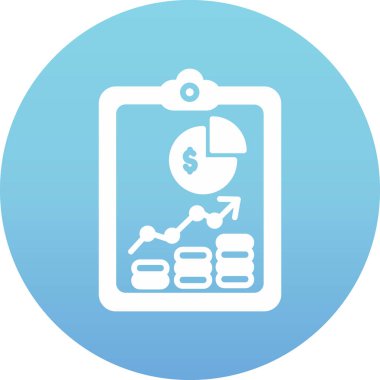 İş ve finans simgesinin vektör illüstrasyonu