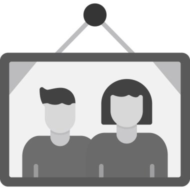 çift simgesi, basit illüstrasyon