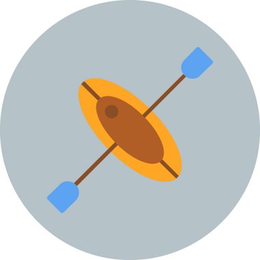 Bir roketin mavi renkli düz simgesinin gösterimi