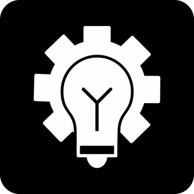 Özet biçiminde ampul dişli yaratıcı simge