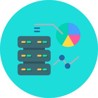 veritabanı veri ağı simgesi