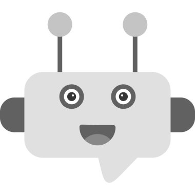 Robot simgesi, vektör çizimi