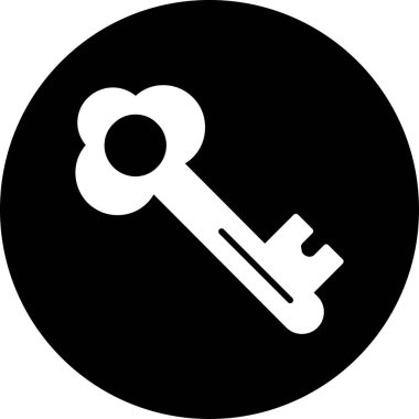 Anahtar simgesi vektör illüstrasyonu