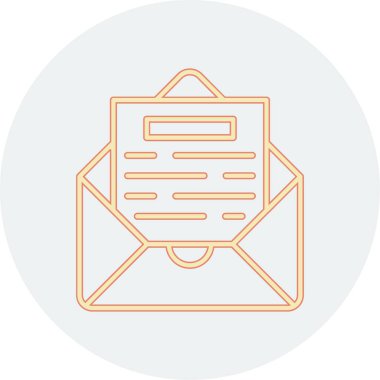 posta simgesi, vektör illüstrasyonu