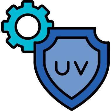 ağ için ince çizgi biçiminde güvenlik simgesi çizimi