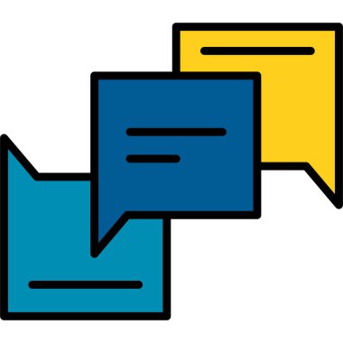 konuşma kabarcığı vektör çizimi