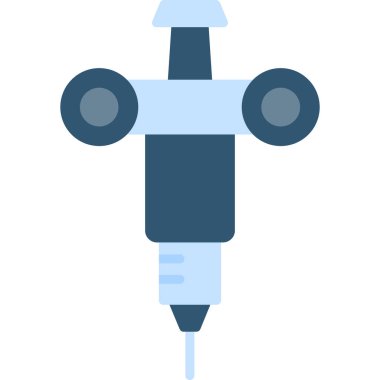 Şırınga. Web simgesi basit illüstrasyon