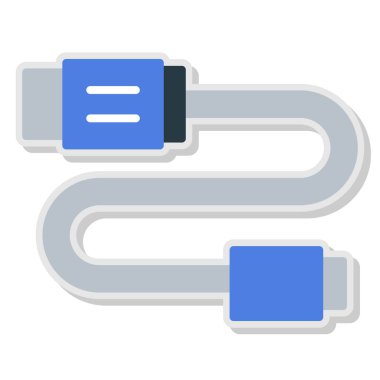 bağlantı düz vektör simgesi