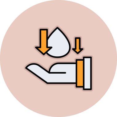 Kalbi olan bir elin vektör çizimi