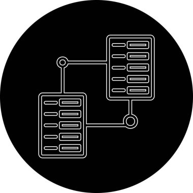 Modern bir simgenin vektör illüstrasyonu