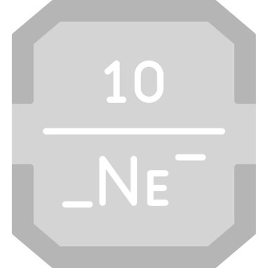 Kimyasal element simgesi düz bir şekilde. vektör illüstrasyonu.