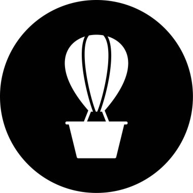 Balon. Web simgesi basit illüstrasyon