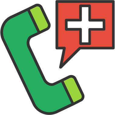 Çağrı merkezi simgesi. Web için telefon vektör simgelerinin özet çizimi