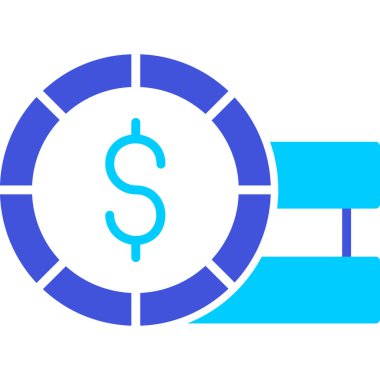 Dolar parası. Web simgesi basit illüstrasyon