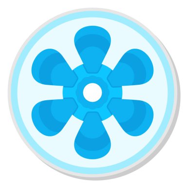 fan fan simgesi vektör illüstrasyonu