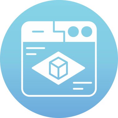 Uygulama simgesinin vektör illüstrasyonu