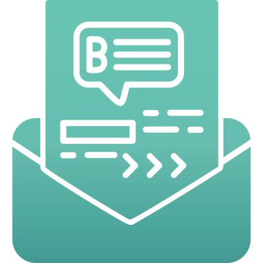 Vektör E- posta simgesi illüstrasyonu