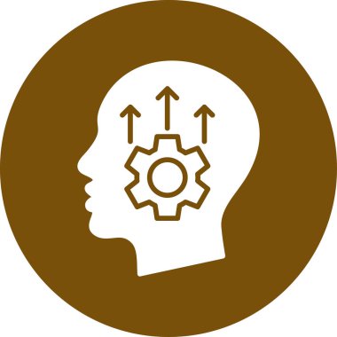 Vites vektör simgesi. resim biçimi bir daire içinde düz simge sembolü, kahverengi renk, beyaz arkaplan