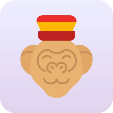 Maymun çizgi filminin vektör çizimi