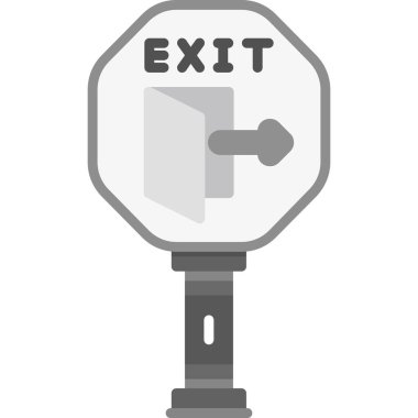 Çıkış simgesi, vektör illüstrasyonu