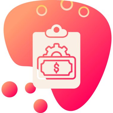 çanta para simgesi pürüzsüz bir şekilde