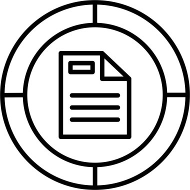 belge simgesi vektör illüstrasyonu