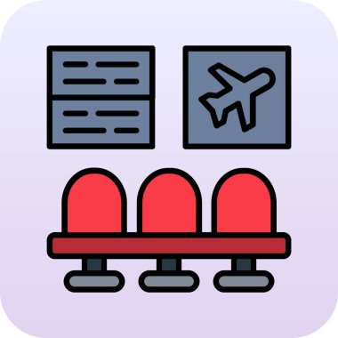 Hava uçuş simgesi ana hat biçiminde