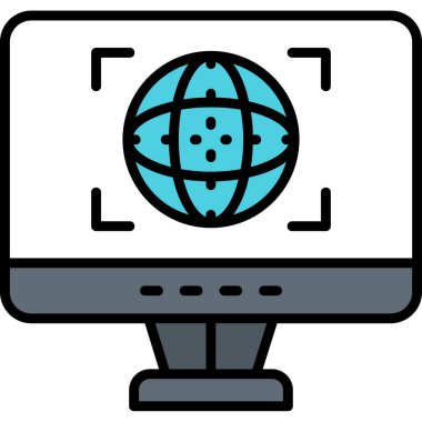 Internet ağ vektör simgesi