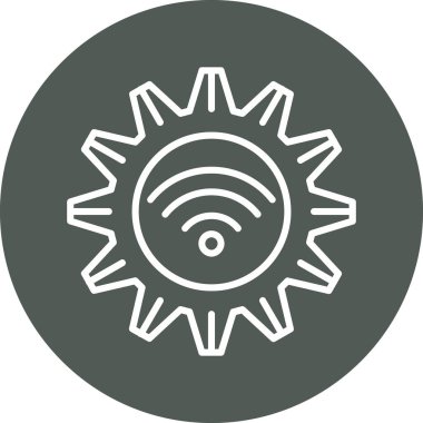 Modern oto tamir simgesinin vektör illüstrasyonu