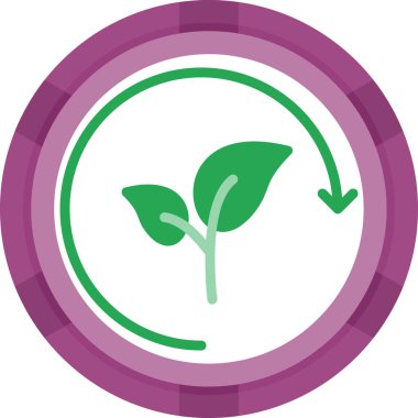 Bitkinin uzun gölgeli vektör simgesi