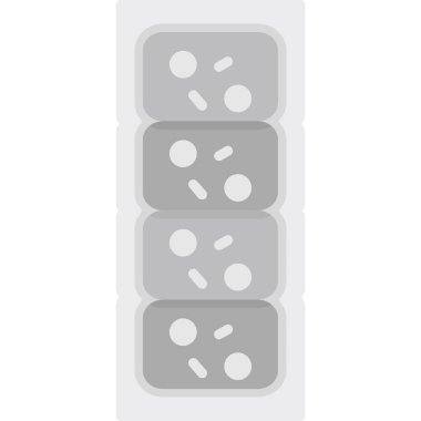 düz renk tarzı çizgi film zar