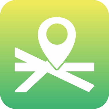 Vektör konumu simge illüstrasyonu