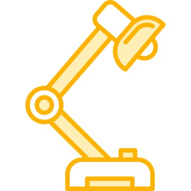 Robotik kol. Web simgesi basit illüstrasyon