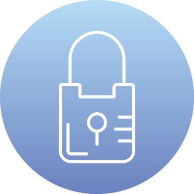 ikon vektör illüstrasyonunu kilitle