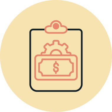 Para için. Web simgesi basit illüstrasyon