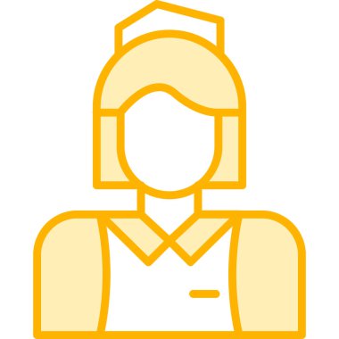 avatar kadın kişi simgesi düz stil