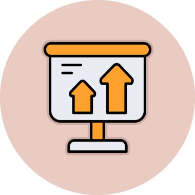 Ok. Web simgesi basit illüstrasyon