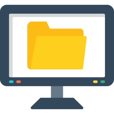 dizüstü bilgisayar simgesi düz biçimli