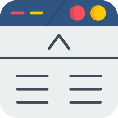 tarayıcı pencere vektör simgesi