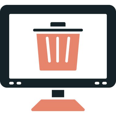 Alışveriş ve çevrimiçi alışveriş vektörü simgesi.