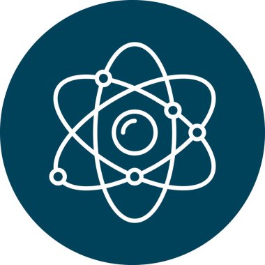 atom simgesi vektör illüstrasyonu