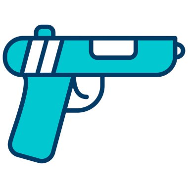 Silah. Web simgesi basit illüstrasyon