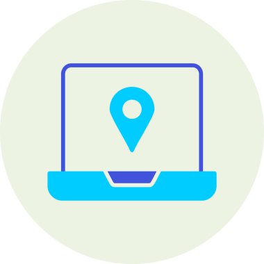 Harita işaretleyici. Basit resimleme