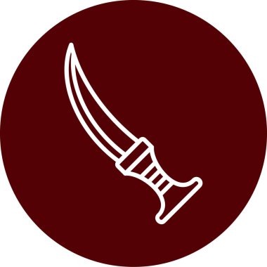 Bir kılıcın vektör illüstrasyonu