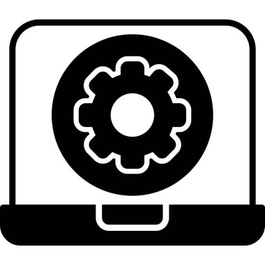 Teçhizat Web simgesi basit illüstrasyon