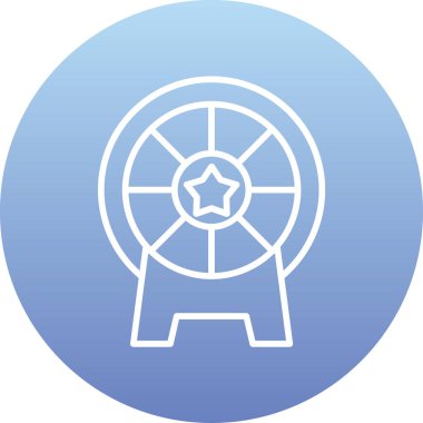 Mavi bir simgenin vektör illüstrasyonu