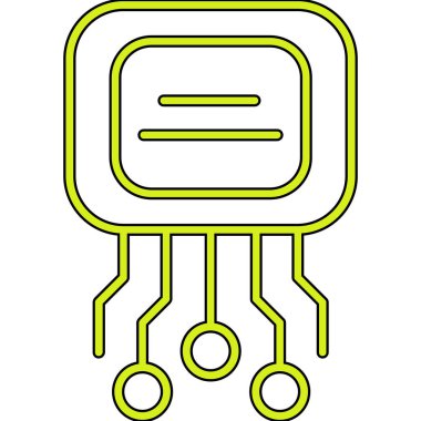 Devre kartı simgesi. vektör illüstrasyonu