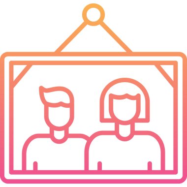 çift ev, vektör simgesi basit tasarım