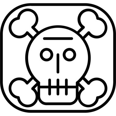 Kurukafa simgesi vektör illüstrasyonu