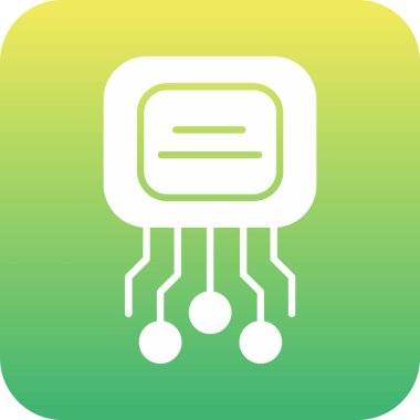 Dijitalleştirme web simgesi basit vektör illüstrasyonu